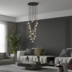 NILOS BLACK GOLD LAMPA WISZĄCA 17