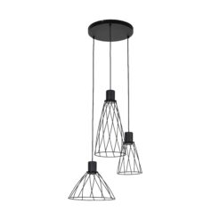 MODESTO BLACK LAMPA WISZACA 3 KOŁO MODESTO BLACK LAMPA WISZACA 3 KOŁO