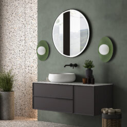 SLATE PEAPOD GLASS KINKIET 1XG9 SLATE PEAPOD GLASS KINKIET 1XG9