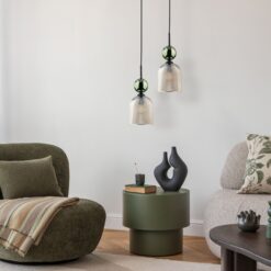 SOPHIA GREEN COGNAC LAMPA WISZĄCA 1XE14 SOPHIA GREEN COGNAC LAMPA WISZĄCA 1XE14