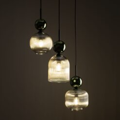 SOPHIA GREEN COGNAC LAMPA WISZĄCA 3XE14 SOPHIA GREEN COGNAC LAMPA WISZĄCA 3XE14
