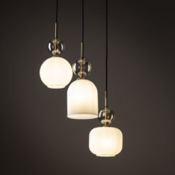 SOPHIA COGNACWHITE LAMPA WISZACA 3XE14 SOPHIA COGNACWHITE LAMPA WISZACA 3XE14