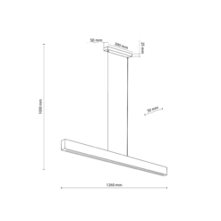 TEO LED LAMPA WISZĄCA 1260 TEO LED LAMPA WISZĄCA 1260