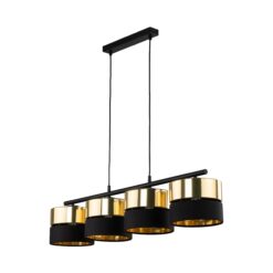 HILTON BLACK/GOLD LAMPA WISZĄCA 4 HILTON BLACK/GOLD LAMPA WISZĄCA 4