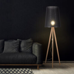 WALZ BLACK LAMPA PODŁOGOWA 1  FSC 100%, SA-COC-006060 WALZ BLACK LAMPA PODŁOGOWA 1  FSC 100%, SA-COC-006060