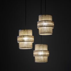 CALISTO JUTA LAMPA WISZACA 3 KOŁO CALISTO JUTA LAMPA WISZACA 3 KOŁO