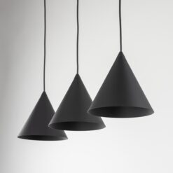 CONO BLACK LAMPA WISZĄCA S 3 LISTWA