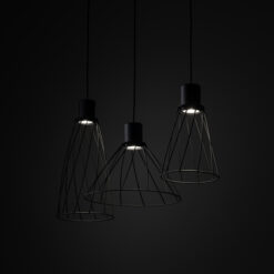 MODESTO BLACK LAMPA WISZACA 3