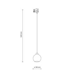 TRACER CUBUS TRANSPARENT TRÓJOBWODOWY 1XE27
