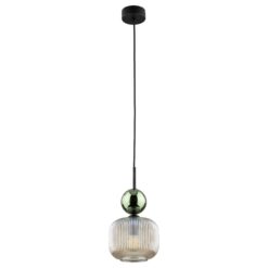 SOPHIA GREEN COGNAC LAMPA WISZĄCA 1XE14