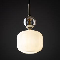 SOPHIA COGNAC WHITE LAMPA WISZACA 1XE14