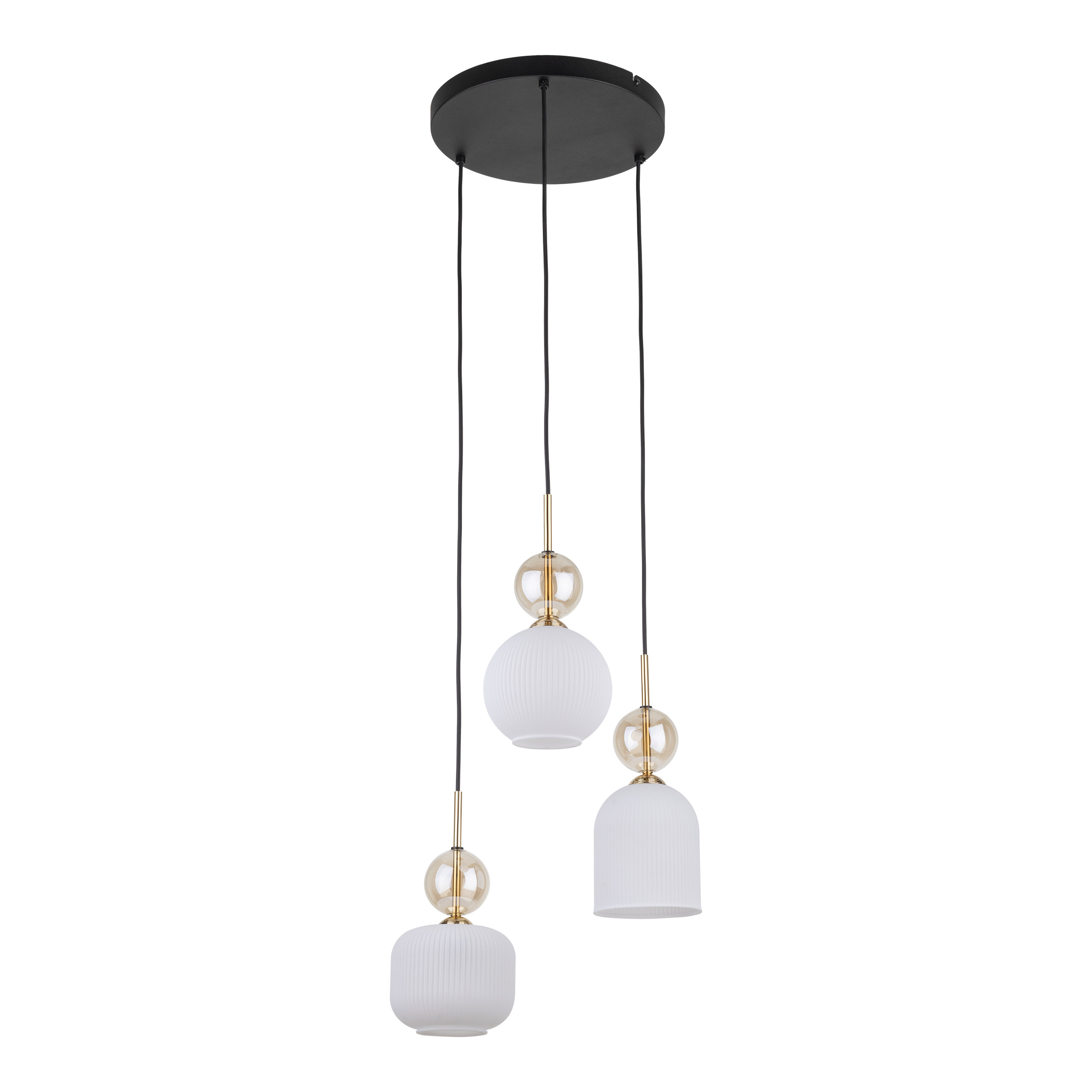 SOPHIA COGNACWHITE LAMPA WISZACA 3XE14 SOPHIA COGNACWHITE LAMPA WISZACA 3XE14
