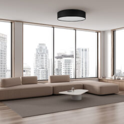 RONDO BLACK LAMPA SUFITOWA 4  600