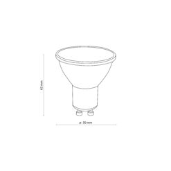 ŻARÓWKA GU10 5W WARM WHITE 3000 K