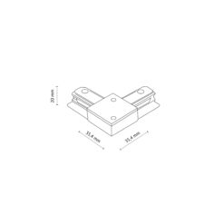 TRACER BLACK ZŁĄCZE KĄTOWE