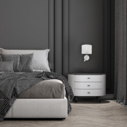 RICHI WHITE /SILVER KINKIET 2 E27 + G9