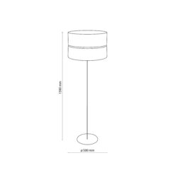 HILTON BLACK/GOLD LAMPA PODŁOGOWA 1