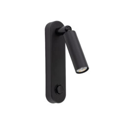 ENZO LONG BLACK KINKIET 1 ENZO LONG BLACK KINKIET 1