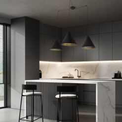 CONO BLACK LAMPA WISZĄCA 3 L