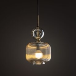 SOPHIA COGNAC LAMPA WISZACA 1XE14