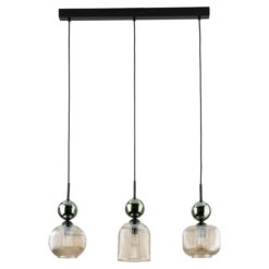 SOPHIA GREEN COGNAC LAMPA WISZĄCA 3XE14 SOPHIA GREEN COGNAC LAMPA WISZĄCA 3XE14