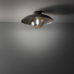 SLATE NEW BROWN GLASS KINKIET 1XG9