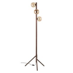 ESTERA WOOD ORZECH BURSZTYN LAMPA PODŁOGOWA 3XG9