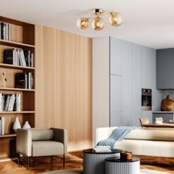 ESTERA GOLD LAMPA SUFITOWA 3