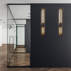 FLASH BLACK KINKIET 1 LED M