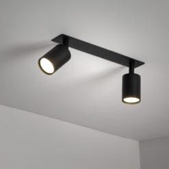 NEX BLACK 2XGU10 LAMPA SUFITOWA PODTYNKOWA