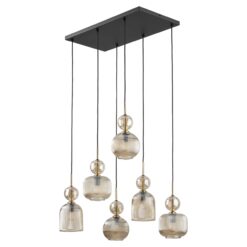 SOPHIA COGNAC LAMPA WISZĄCA 6XE14 SOPHIA COGNAC LAMPA WISZĄCA 6XE14