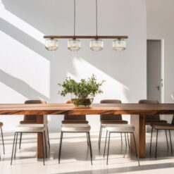 SALVIA BROWN LAMPA WISZACA 4XE14