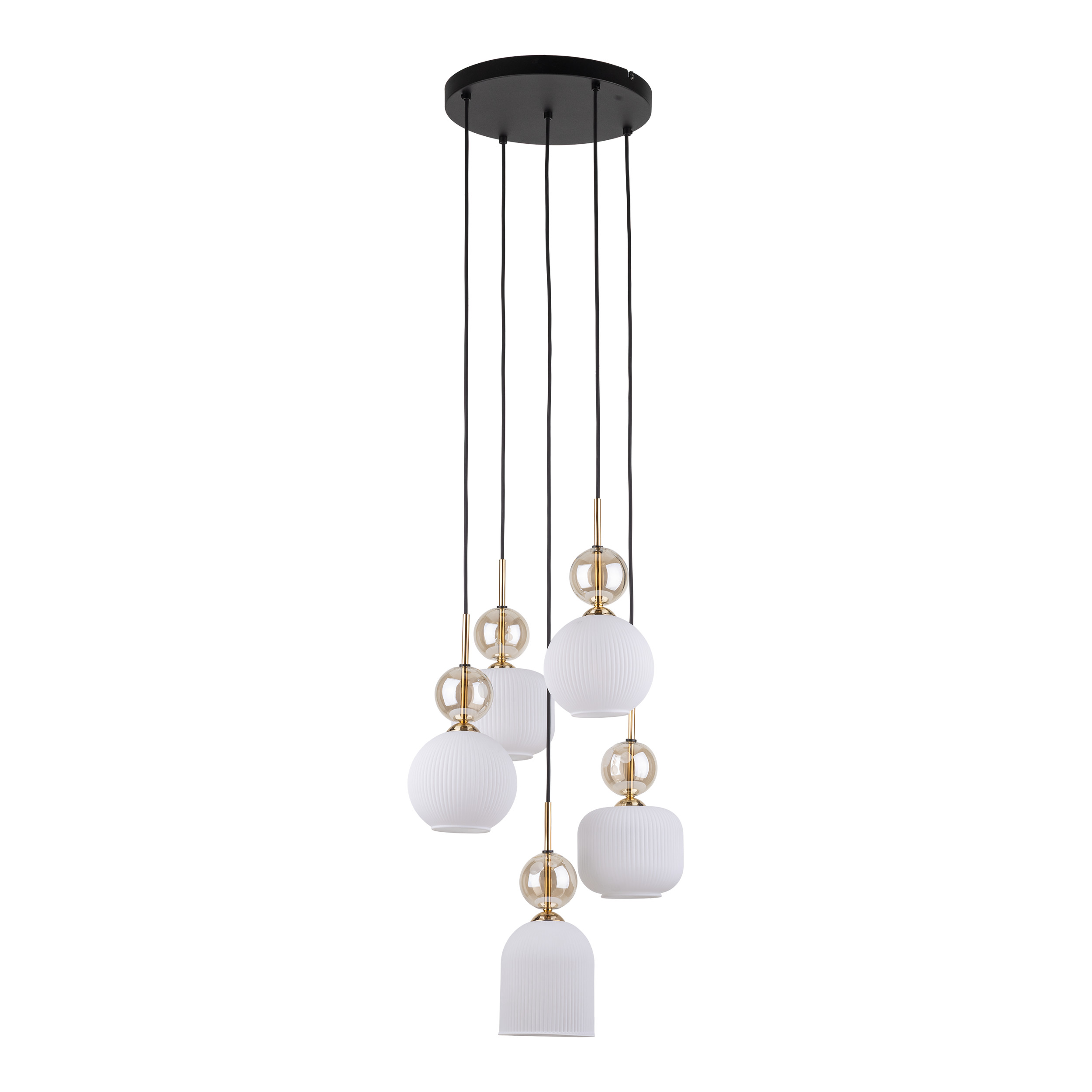 SOPHIA COGNAC WHITE LAMPA WISZACA 5XE14 SOPHIA COGNAC WHITE LAMPA WISZACA 5XE14