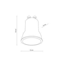 ŻARÓWKA GU10 MINI MR11 BLACK