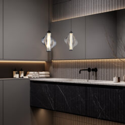 ELVA BLACK LAMPA WISZĄCA LED 8W