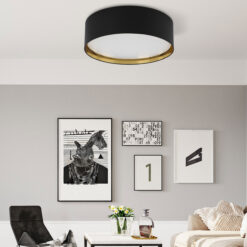 BILBAO BLACK/GOLD LAMPA SUFITOWA 4  600