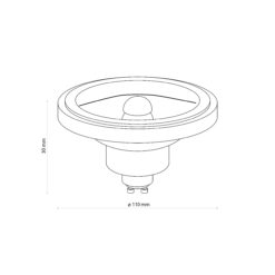 ŻARÓWKA LED ES111 GU10 230V 11 W 4000K