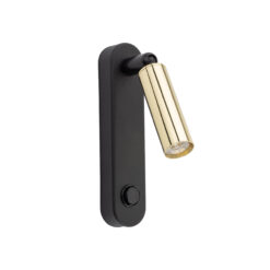 ENZO LONG BLACK GOLD KINKIET 1