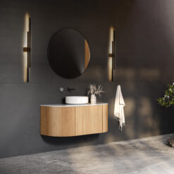 FLASH WOOD ORZECH KINKIET 2 LED