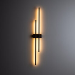 FLASH NEW BROWN WOOD KINKIET 2 LED