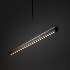 VIGA WOOD LED SOSNA SZCZOTKOWANA ORZECH LAMPA WISZĄCA