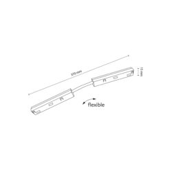 MAGNETIC EASY ŁĄCZNIK PROSTY WHITE