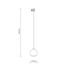 TRACER CUBUS TRANSPARENT TRÓJOBWODOWY 1XE27