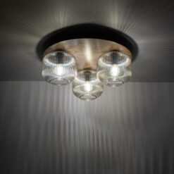 SALVIA BROWN LAMPA SUFITOWA 3XE14