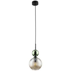 SOPHIA GREEN COGNAC LAMPA WISZĄCA 1XE14