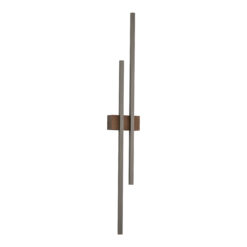 FLASH NEW BROWN WOOD KINKIET 2 LED