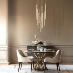 FERRO SABIA CHAMPAGNE LAMPA WISZĄCA 10XG9 KOŁO