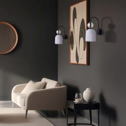 SOPHIA COGNAC WHITE KINKIET 1XE14