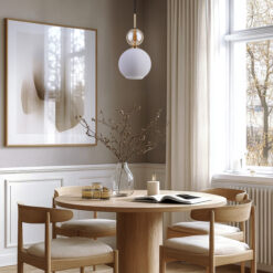 SOPHIA COGNAC WHITE LAMPA WISZACA 1XE14