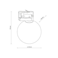 TRACER TRÓJOBWODOWY WHITE WHITE GLASS 1XG9